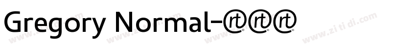 Gregory Normal字体转换